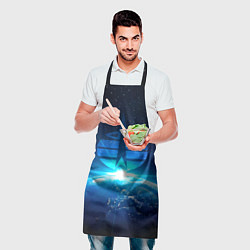 Фартук кулинарный Космические войска, цвет: 3D-принт — фото 2