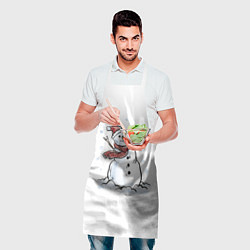 Фартук кулинарный Снеговик, цвет: 3D-принт — фото 2