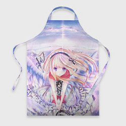 Фартук кулинарный Anime angel in clouds, цвет: 3D-принт