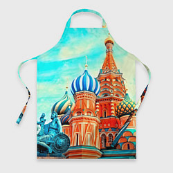 Фартук кулинарный Blue Kremlin, цвет: 3D-принт