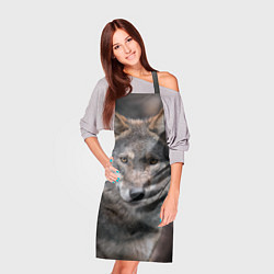 Фартук кулинарный Волк - санитар леса, цвет: 3D-принт — фото 2