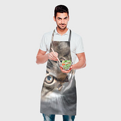 Фартук кулинарный Кошачий взгляд, цвет: 3D-принт — фото 2