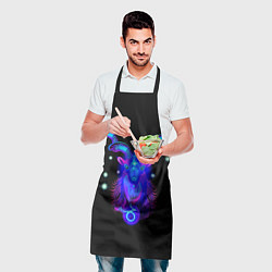 Фартук кулинарный Космический Козерог, цвет: 3D-принт — фото 2