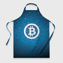 Фартук Bitcoin Blue