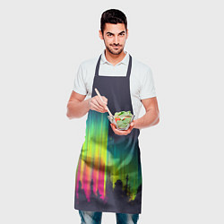 Фартук кулинарный Северное сияние, цвет: 3D-принт — фото 2