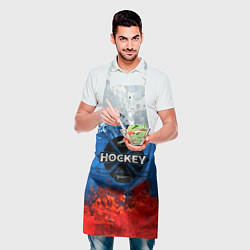 Фартук кулинарный Хоккей триколор, цвет: 3D-принт — фото 2