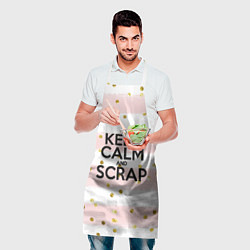Фартук кулинарный Keep Calm & Scrap, цвет: 3D-принт — фото 2