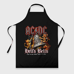 Фартук кулинарный AC DC - bell with devils, цвет: 3D-принт