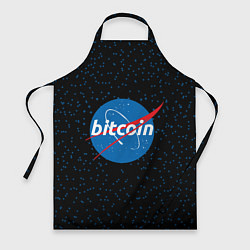 Фартук кулинарный Bitcoin NASA, цвет: 3D-принт