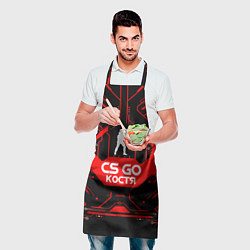 Фартук кулинарный CS:GO - Костя, цвет: 3D-принт — фото 2