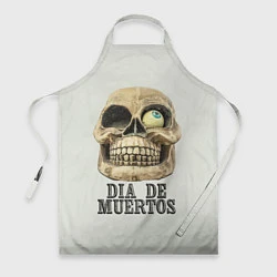 Фартук кулинарный Dia de muertos, цвет: 3D-принт
