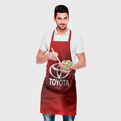 Фартук кулинарный Toyota: Red Carbon, цвет: 3D-принт — фото 2