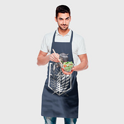 Фартук кулинарный Микаса Аккерман чибик, цвет: 3D-принт — фото 2