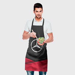 Фартук кулинарный Mercedes Benz: Grey Carbon, цвет: 3D-принт — фото 2