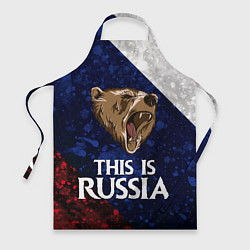Фартук кулинарный Russia: Roaring Bear, цвет: 3D-принт