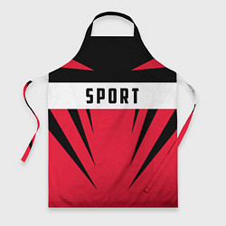 Фартук кулинарный Sport: Red Style, цвет: 3D-принт