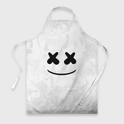 Фартук кулинарный Marshmello: White Face, цвет: 3D-принт