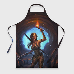 Фартук кулинарный Tomb Raider: Cave, цвет: 3D-принт