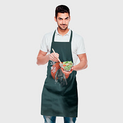 Фартук кулинарный Восточный воин, цвет: 3D-принт — фото 2