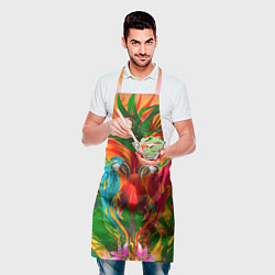 Фартук кулинарный Яркие тропики, цвет: 3D-принт — фото 2