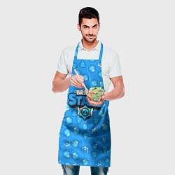 Фартук кулинарный Brawl Stars: Blue Team, цвет: 3D-принт — фото 2