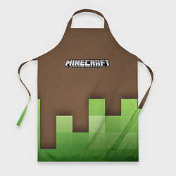 Фартук кулинарный Minecraft - Логотип, цвет: 3D-принт