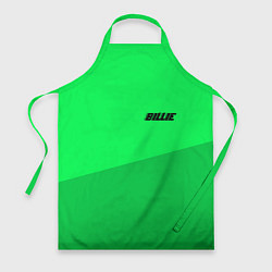 Фартук кулинарный Billie Eilish: Duo Green, цвет: 3D-принт