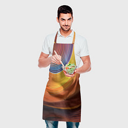 Фартук кулинарный Плавные Линии, цвет: 3D-принт — фото 2