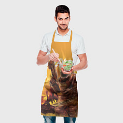 Фартук кулинарный Doom Slayer, цвет: 3D-принт — фото 2