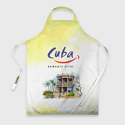 Фартук кулинарный Куба, цвет: 3D-принт