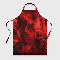 Фартук кулинарный Красный дым, цвет: 3D-принт
