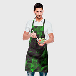 Фартук кулинарный GREEN STRIPES, цвет: 3D-принт — фото 2