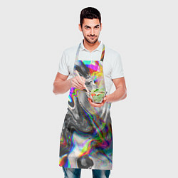 Фартук кулинарный DIGITAL ABSTRACT GLITCH, цвет: 3D-принт — фото 2