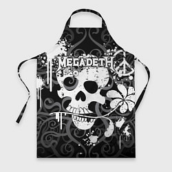 Фартук кулинарный Megadeth, цвет: 3D-принт