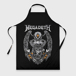 Фартук кулинарный Megadeth, цвет: 3D-принт