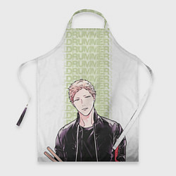 Фартук кулинарный Drummer, цвет: 3D-принт