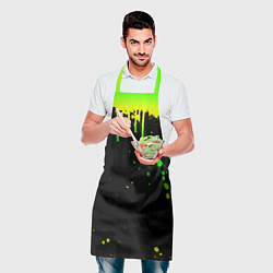 Фартук кулинарный НЕОНОВЫЕ ПОДТЕКИ, цвет: 3D-принт — фото 2