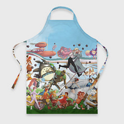 Фартук кулинарный Studio Ghibli, цвет: 3D-принт