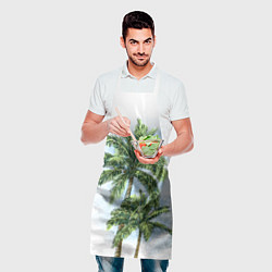 Фартук кулинарный Пальмы над головой, цвет: 3D-принт — фото 2