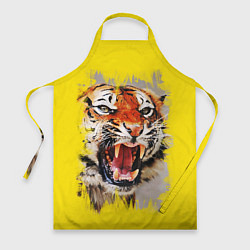 Фартук кулинарный Оскал тигра, цвет: 3D-принт