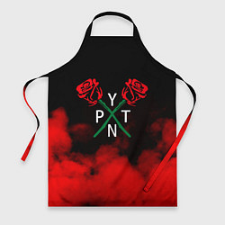 Фартук кулинарный PYTN X ROSE, цвет: 3D-принт