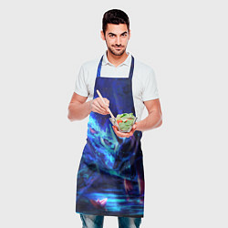 Фартук кулинарный ВОЛК В НЕОНЕ D, цвет: 3D-принт — фото 2