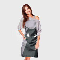 Фартук кулинарный Чёрный кот, цвет: 3D-принт — фото 2