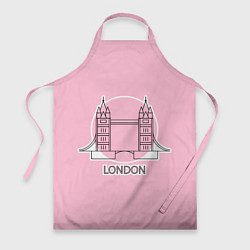 Фартук кулинарный Лондон London Tower bridge, цвет: 3D-принт