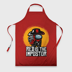 Фартук кулинарный Red Is The Impostor, цвет: 3D-принт