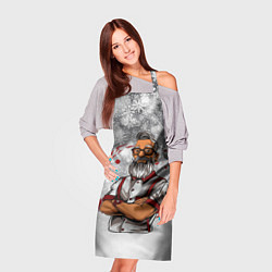 Фартук кулинарный Санта в домашнем, цвет: 3D-принт — фото 2