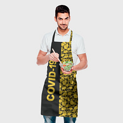 Фартук кулинарный COVID-19, цвет: 3D-принт — фото 2