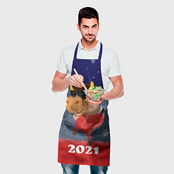 Фартук кулинарный Бычара 2021, цвет: 3D-принт — фото 2