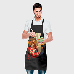 Фартук кулинарный Аска Евангелион Nerv, цвет: 3D-принт — фото 2