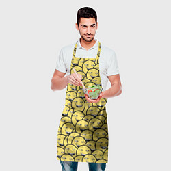 Фартук кулинарный Йоба-смайлики, цвет: 3D-принт — фото 2